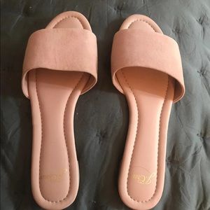 J Crew Pink Suede Sandler’s -9.5